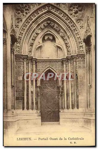 Cartes postales Lisieux Portail Ouest de La cathedrale