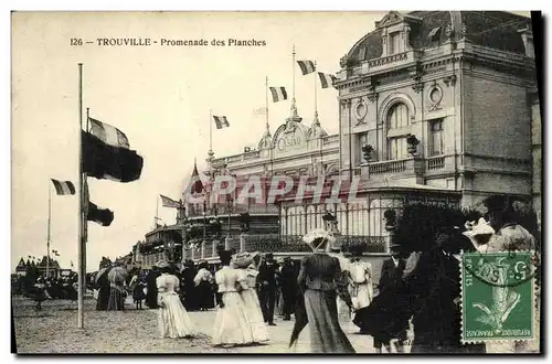 Cartes postales Trouville Promenade des Planches