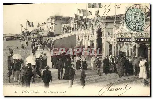 Cartes postales Trouville Les Planches Photographie Chamberl