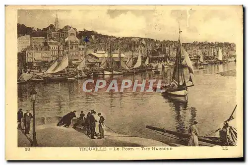 Cartes postales Trouville Le Port Bateau