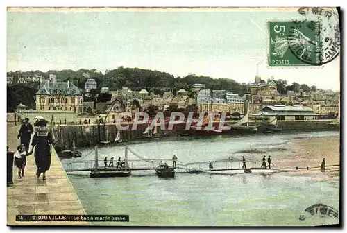 Cartes postales Trouville Le Bac a Maree Basse