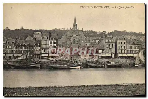 Cartes postales Trouville sur Mer Le Quai Joinville Bateaux