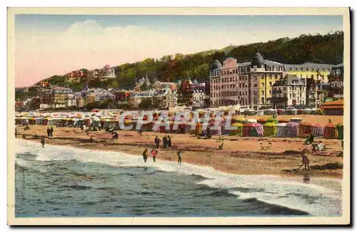 Ansichtskarte AK Trouville Reine des Plages La Plage a Maree Haute