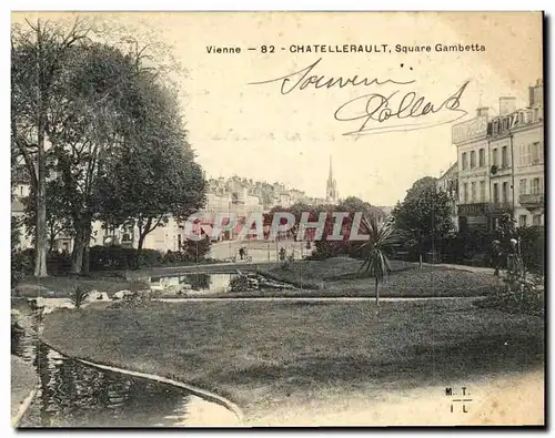 Cartes postales Chatellerault Square Gambetta