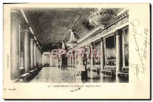 Cartes postales Compiegne Le Chateau Salle des Fetes