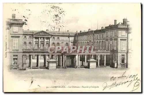 Ansichtskarte AK Compiegne Le Chateau Facade Principale