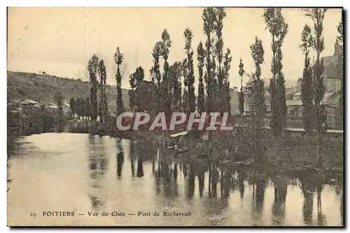 Cartes postales Poitiers Vue du Clain Pont de Rochereull