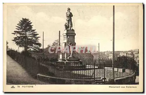 Ansichtskarte AK Poitiers Monument aux Coloniaux Militaria