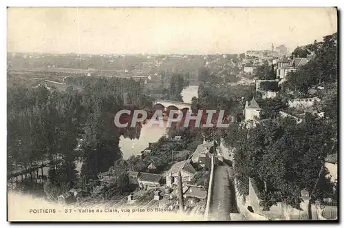 Cartes postales Poitiers Vallee du Clain vue prise de Blossac