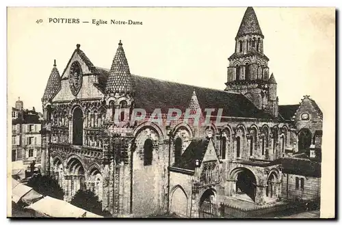 Cartes postales Poitiers Eglise Notre Dame