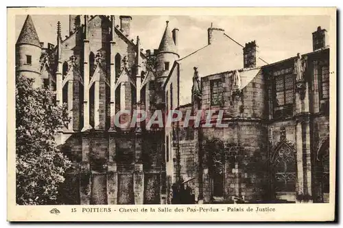 Cartes postales Poitiers Chevet de la Salle des Pas Perdus Palais de Justice