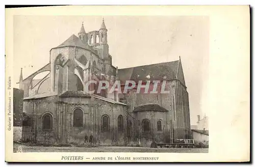 Cartes postales Poitiers Abside De L Eglise Montierneuf