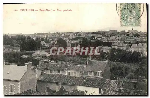 Cartes postales Poitiers Pont Neuf Vue Generale