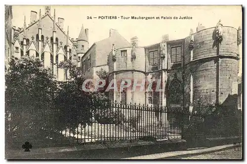 Cartes postales Poitiers Tour Maubergeon et Palais de Justice