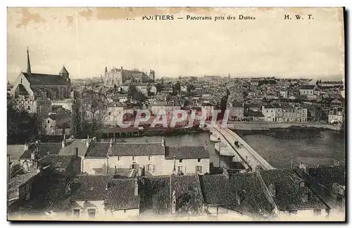 Cartes postales Poitiers Panorama pris des Dunes