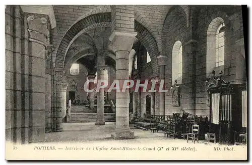 Ansichtskarte AK Poitiers Interieur de l Eglise Saint Hilaire le Grand