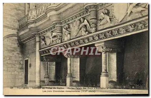 Cartes postales Poitiers Interteur du Paties de Justice Ancien Palais des Ducs d Aquitaine et Comtes du Poitou L