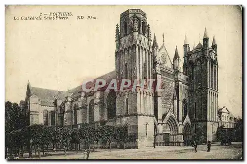 Cartes postales Poitiers La Cathedrale Saint Pierre