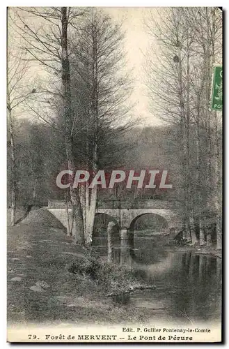 Cartes postales Foret de Mervent Le Pont de Perure