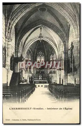 Cartes postales L Hermenault Interieur de L Eglise