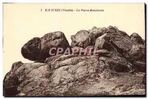 Cartes postales Ile D Yeu Le La Pierre Branlante