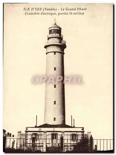 Ansichtskarte AK Ile D Yeu Le Grand Phare