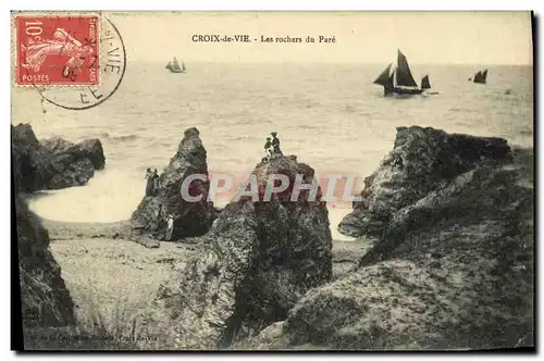 Cartes postales Vie Croix De Vie Les rochers du Pare