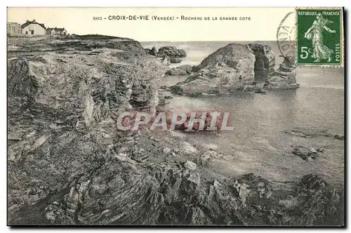 Cartes postales St Gilles sur Vie Rochers De La Grande Cote