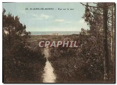 Cartes postales St Jean de Monts Vue sur la Mer