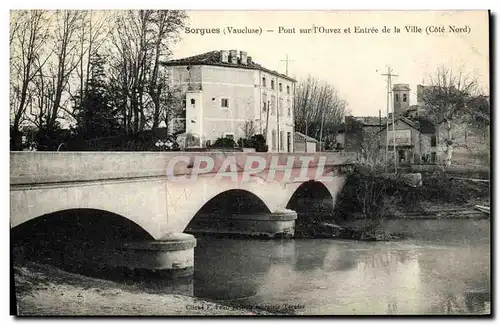 Cartes postales Sorgues Pont sur l Ouvez et Entree de la ville Cote Nord