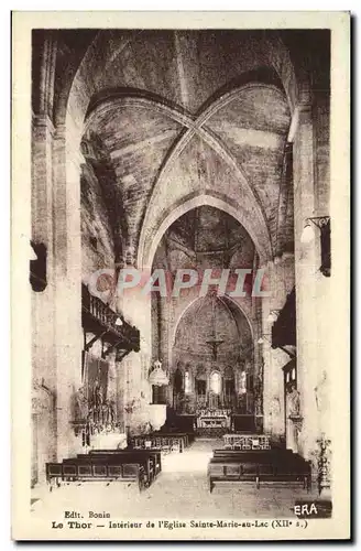 Cartes postales Le Thor Interieur de l Eglise Sainte Marie au Lac