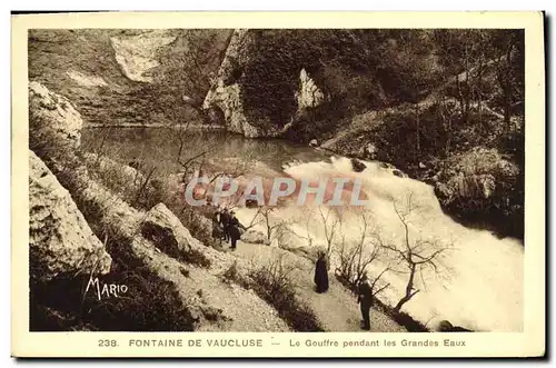 Ansichtskarte AK Fontaine De Vaucluse Le Gouffre Pendant les Grandes Eaux