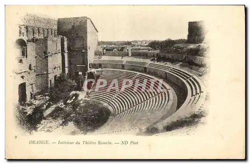 Cartes postales Orange Interieur du Theatre Romain