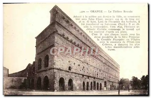 Cartes postales Orange Interieur du Theatre Romain