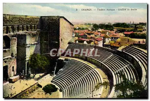 Cartes postales Orange Theatre Antique Gradine de droite