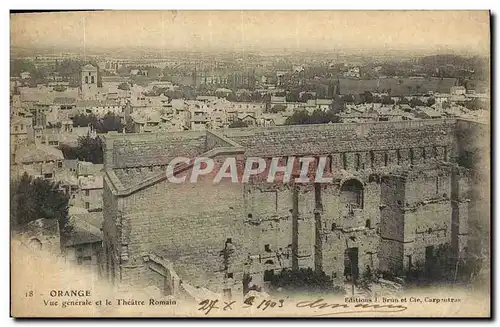 Cartes postales Orange Vue Generale et le Theatre Romain