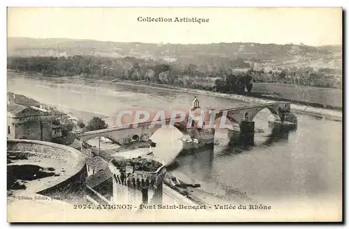 Ansichtskarte AK Avignon Pont Saint Benezet Vallee du Rhone