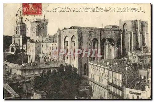 Cartes postales Avignon Le Palais des Vu de la Tour de Jacquemard