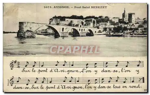 Cartes postales Avignon La Pont Saint Benezet