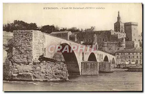 Cartes postales Avignon La Pont Saint Benezet