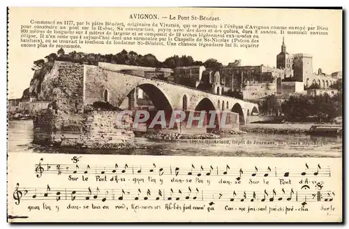 Cartes postales Avignon Le Pont St Benezet