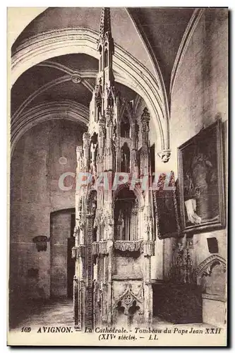 Ansichtskarte AK Avignon La Cathedrale Tombeau du Pape Jean XXII