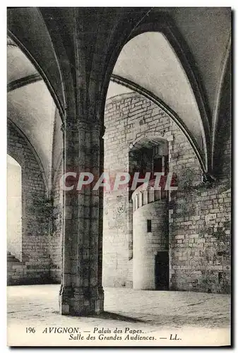 Cartes postales Avignon Palais des Papes Salle des Grandes Audiences