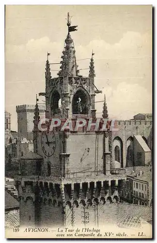 Ansichtskarte AK Avignon La Tour de L Horloge Avec son Campanile du 15eme