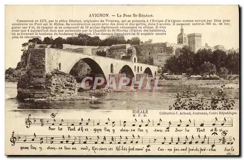 Cartes postales Avignon Le Pont St Benezet