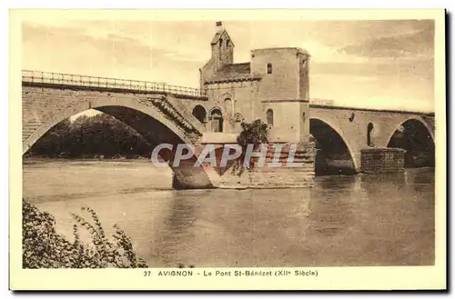 Cartes postales Avignon Le Pont St Benezet