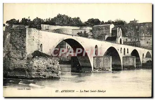 Cartes postales AvignonLe Pont Saint Benezet