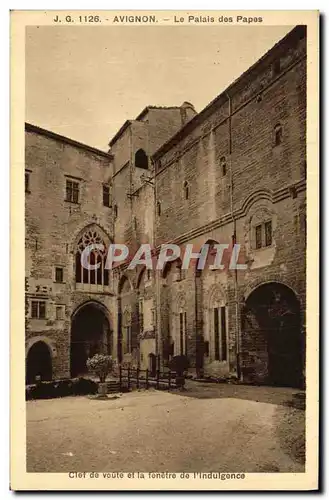 Cartes postales Avignon Le Palais Des Papes Clef de voute et la fenetre de l indulgence