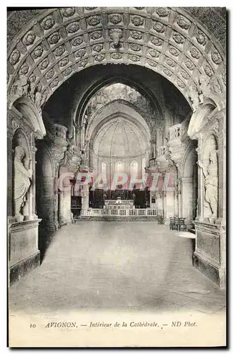 Ansichtskarte AK Avignon Interieur de la Cathedrale