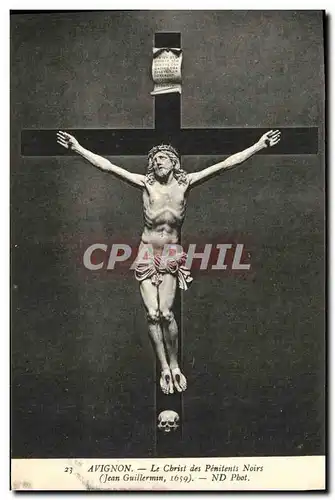 Ansichtskarte AK Avignon Le Christ des Penitents Noirs Jean Guillermin 1659